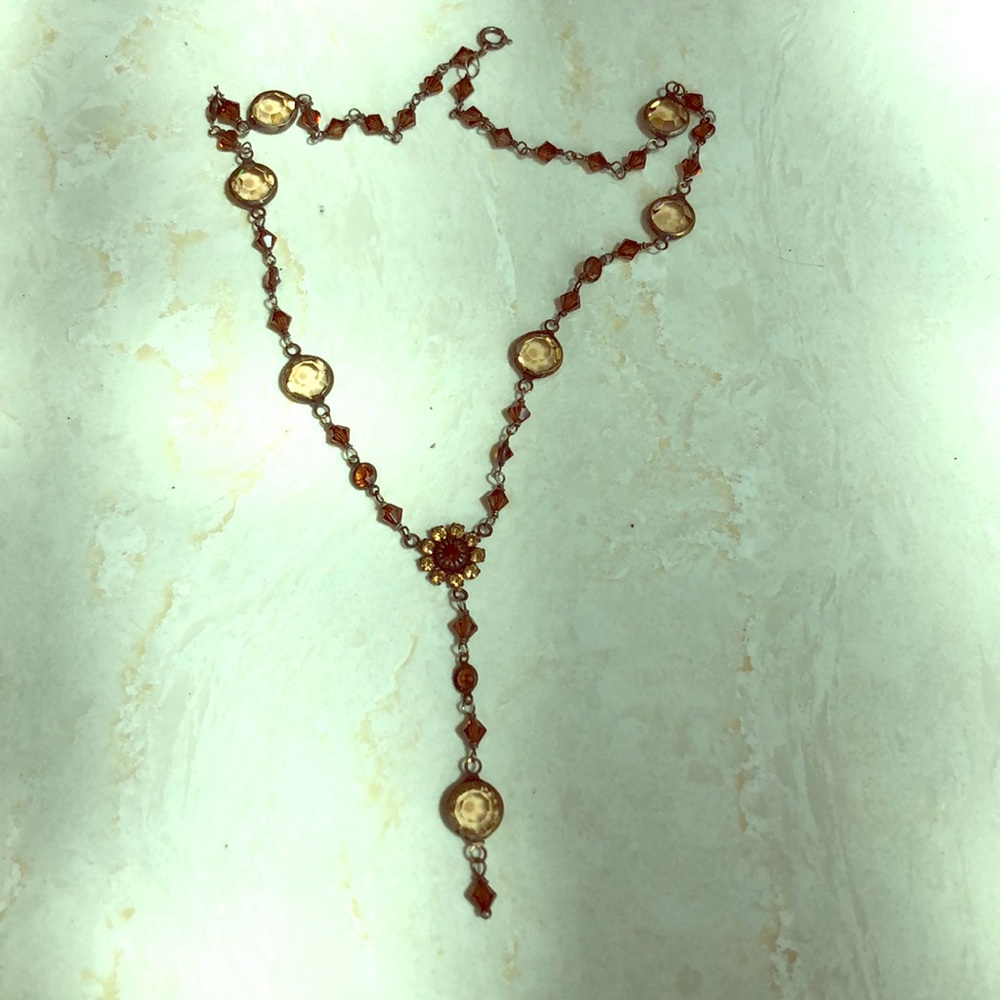 Colleen Toland brown beaded necklace New